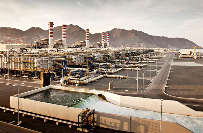 Boiler water treatment-desalinization plant